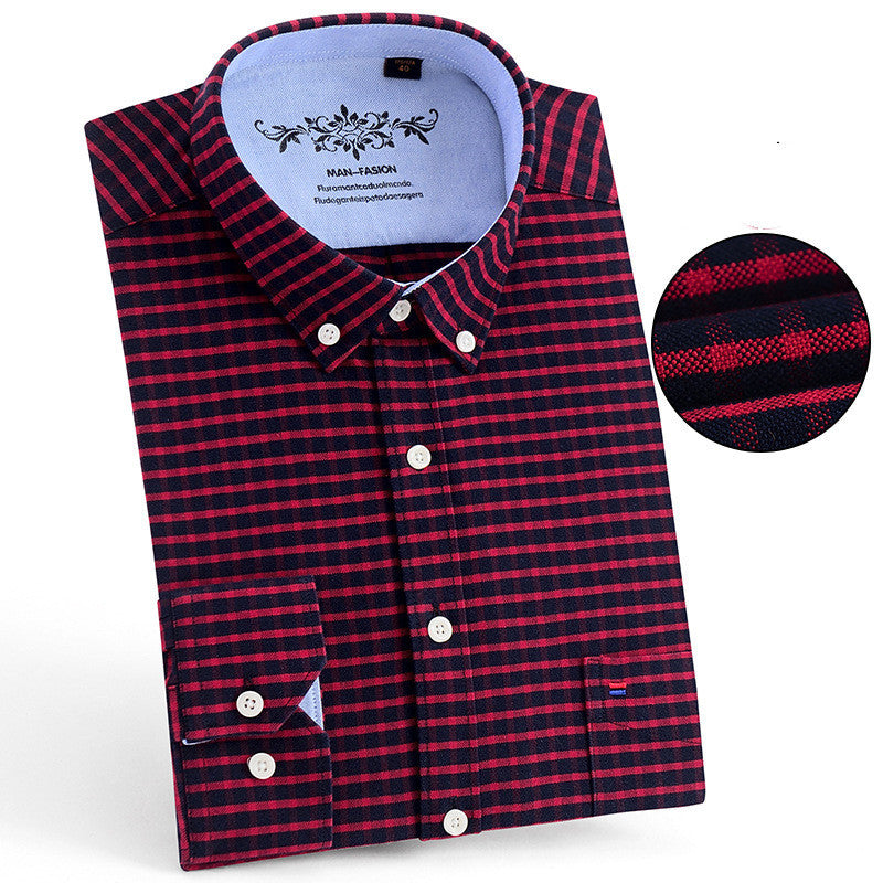Pure Color Casual Non-Iron Cotton Shirt